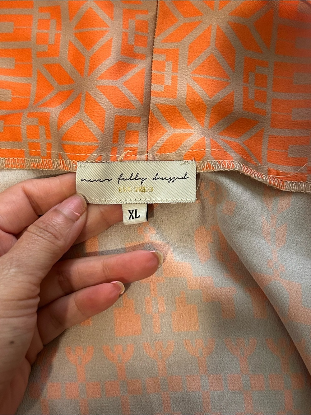 Never Fully Dressed Wrap Satin Orange Tiger Skirt